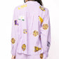 Queen Of Sparkles - Licensed Lsu Mini Icon Striped Button Down Top