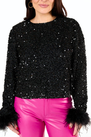 Buddylove - BLUSA PARTON DE LANTEJOULAS