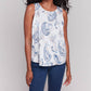 Charlie B - Printed Satin Sleeveless Top
