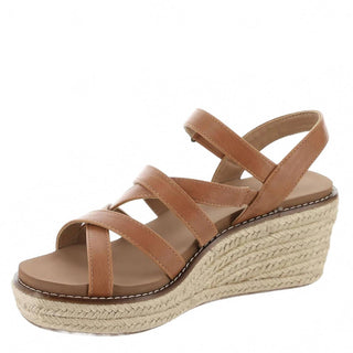 Corkys Footwear - Women's All Nighter Brown Strappy Wedge Sandal