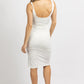 One And Only Collective - RUCHED COWL NECK MIDI DRESS