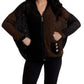 French Kyss - Crochet Button Hoodie Poncho