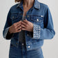 Ag Jeans - Studded Isa Cropped Trucker Jacket