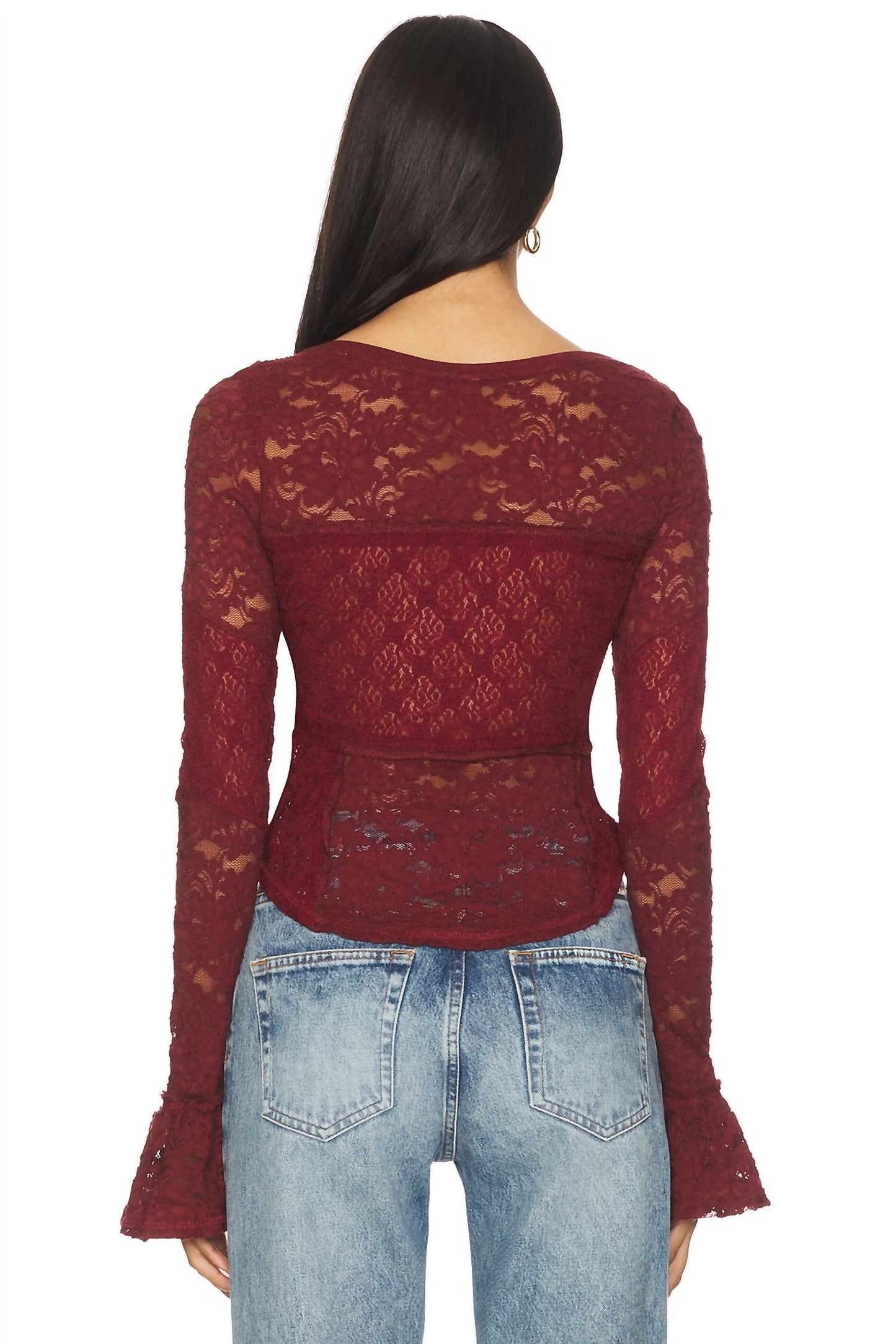 Free People - Lace Layering Long Sleeve Blouse