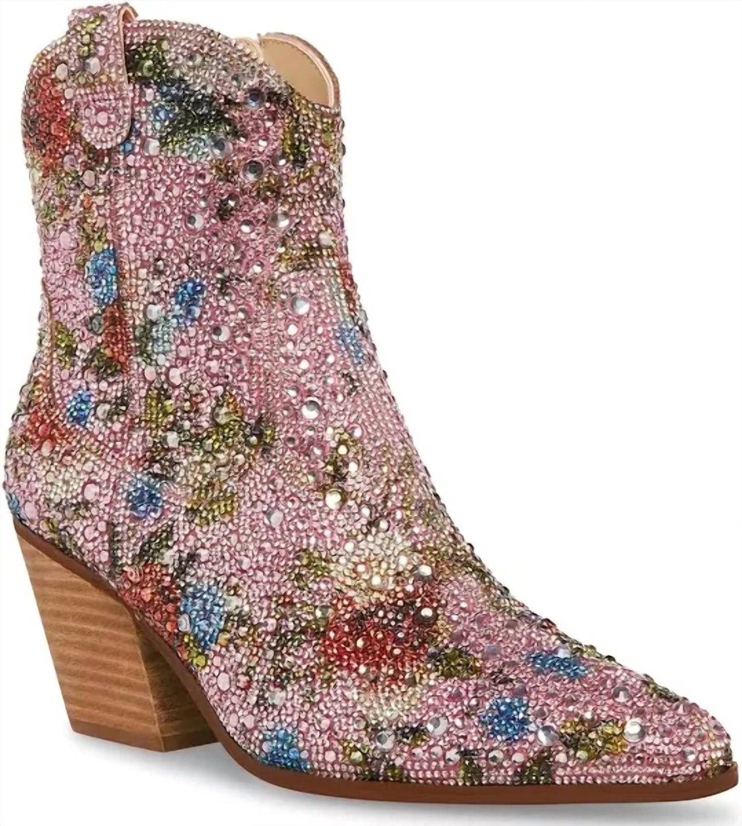 Beast Fashion - Floral Rhinestone Boot