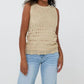 Esqualo - Fancy Open Knit Lurex Tank Top
