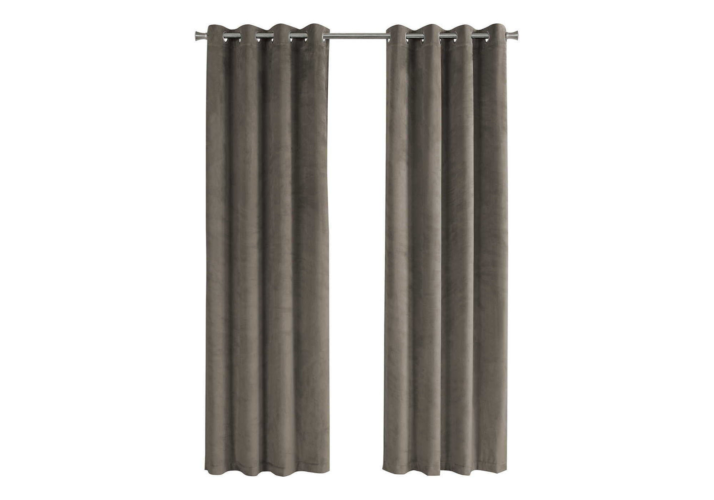 2 Pieces Set Room Darkening Curtain Panels with Grommet - Contemporary Style
