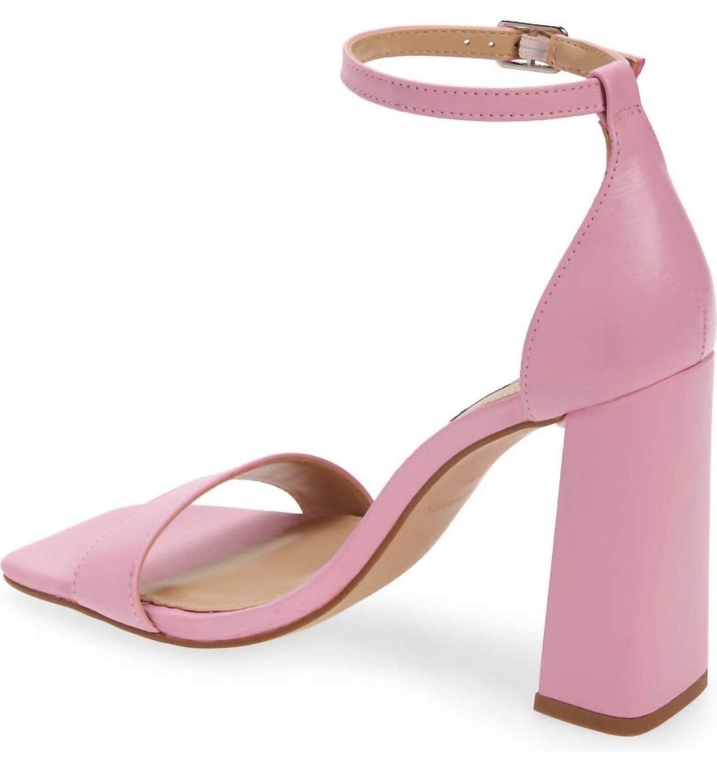 Steve Madden - Women's Tia Block Heel Vegan Leather Sandal