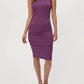 Michael Stars - Demi Ruched Striped Midi Dress