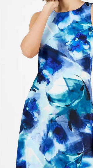 Anne Klein - Sleeveless Printed Midi Dress