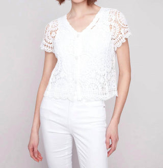 Charlie B - Cardigan Bolero de Crochê