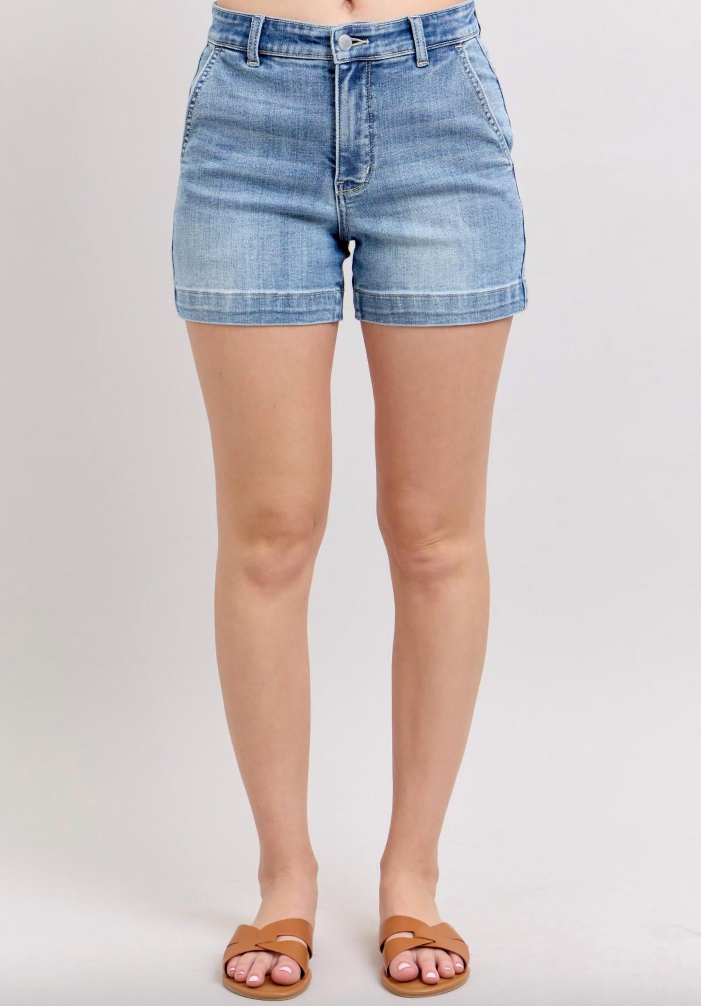 Judy Blue - High Waist Trouser Shorts