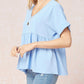 Entro - Textured Babydoll Top