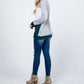 Acting Pro - Plus Christmas Reindeer Sequin Long Sleeve Top