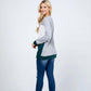 Acting Pro - Plus Christmas Reindeer Sequin Long Sleeve Top