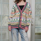 A Thousand Words - Christmas Print Cardigan