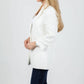 Cinq A Sept - Linen Suiting Kylie Blazer - Ivory