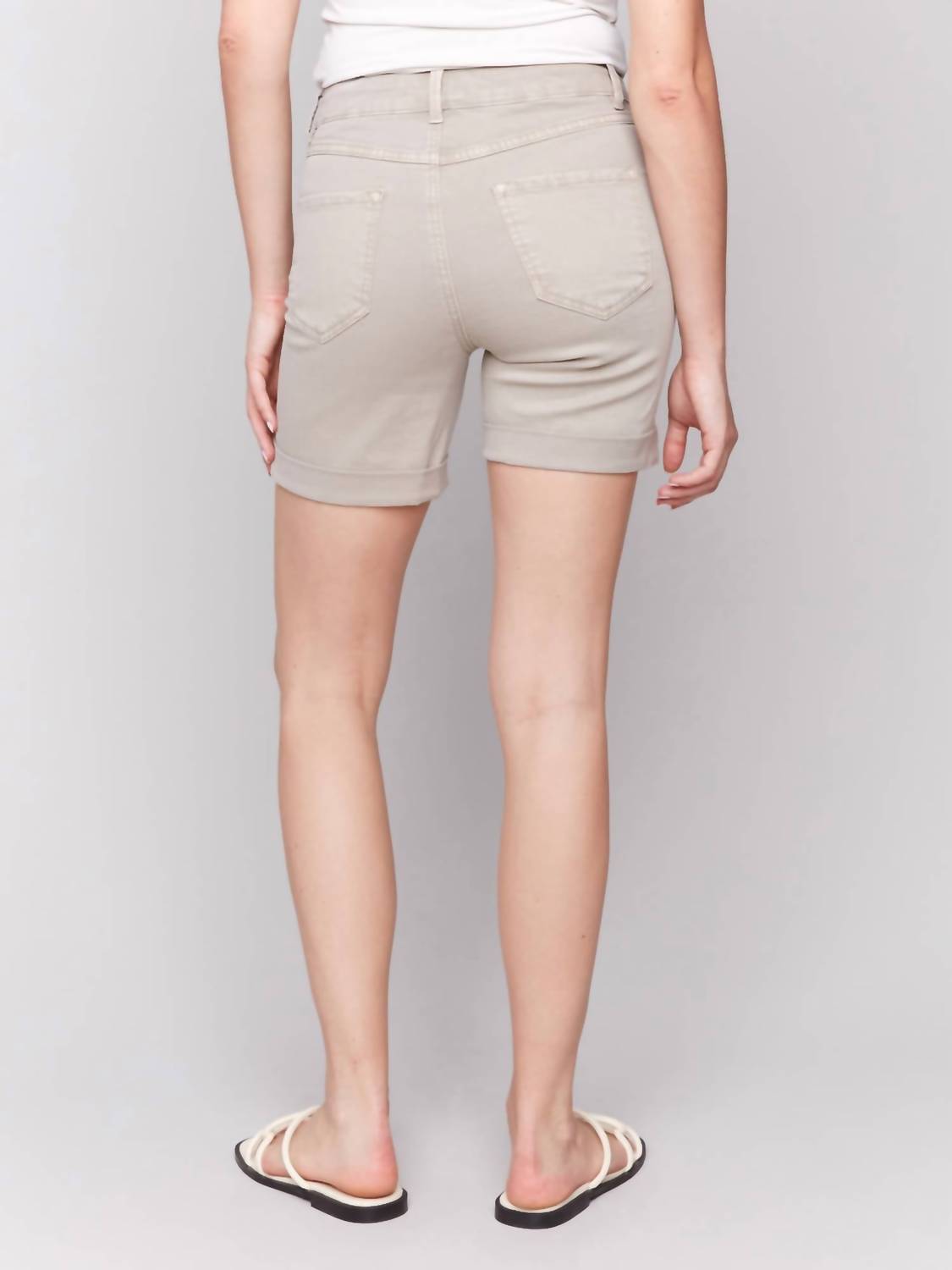 Charlie B - Cuff High Waist Short