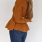 Steve Madden - Courtney Peplum Button Front Cardigan