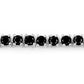 3.15 Carat Genuine Black Diamond .925 Sterling Silver Bracelet