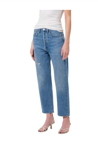 Agolde - 90's Crop Mid Rise Straight Jeans