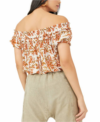 Free People - SUKI FLORAL OFF THE SHOULDER TOP