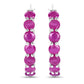 2.80 Carat Genuine Ruby .925 Sterling Silver Earrings