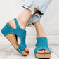 Corkys Footwear - Washed Canvas Carley Wedges