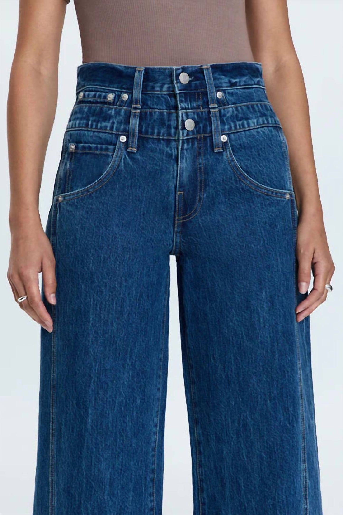 Pistola - Caleb High Rise Stacked Waist Jeans