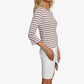 L'Agence - Blusa Lucille com decote canoa