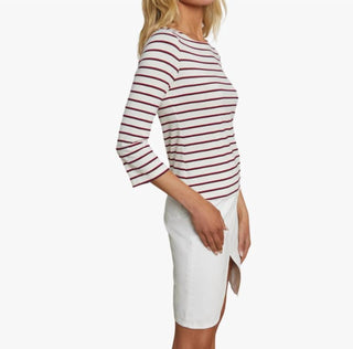 L'Agence - Blusa Lucille com decote canoa
