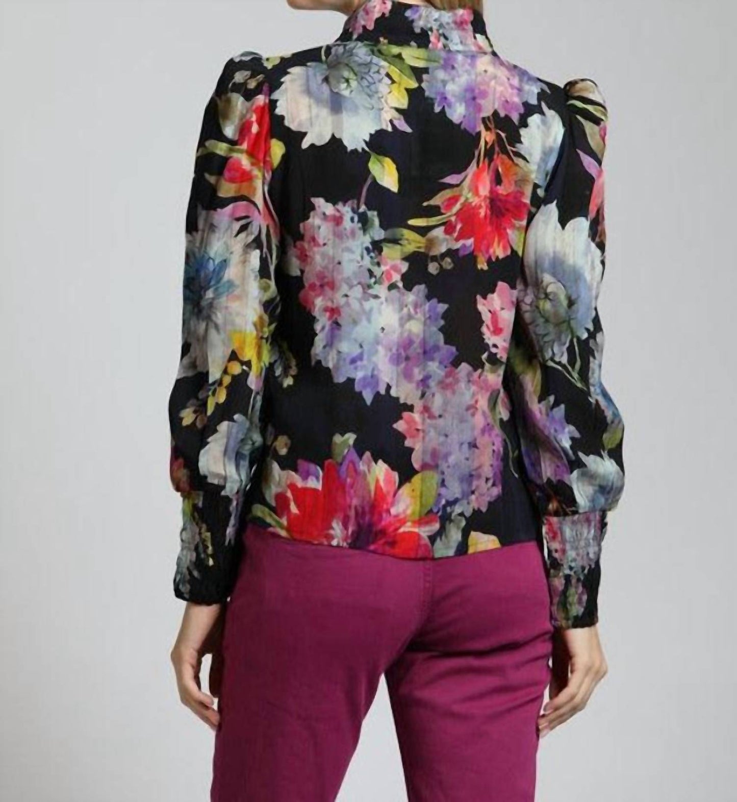 Apny - Painted Blooms Blouse
