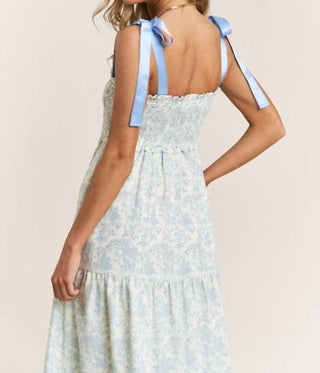 J.Nna - Vestido longo floral estilo império com camadas