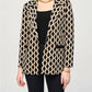 Joseph Ribkoff - Geometric Print Open Front Blazer Jacket