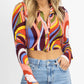 Win Win Apparel - COLLARED CROP TOP