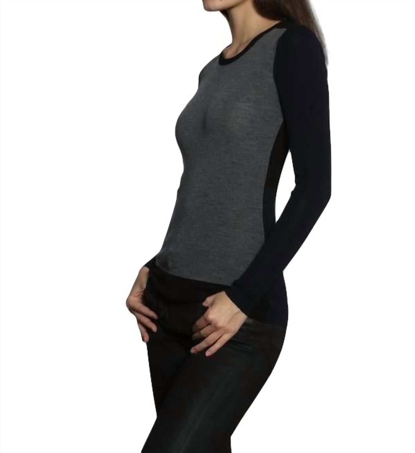 Label+Thread - Skinny Rib Crew Pullover