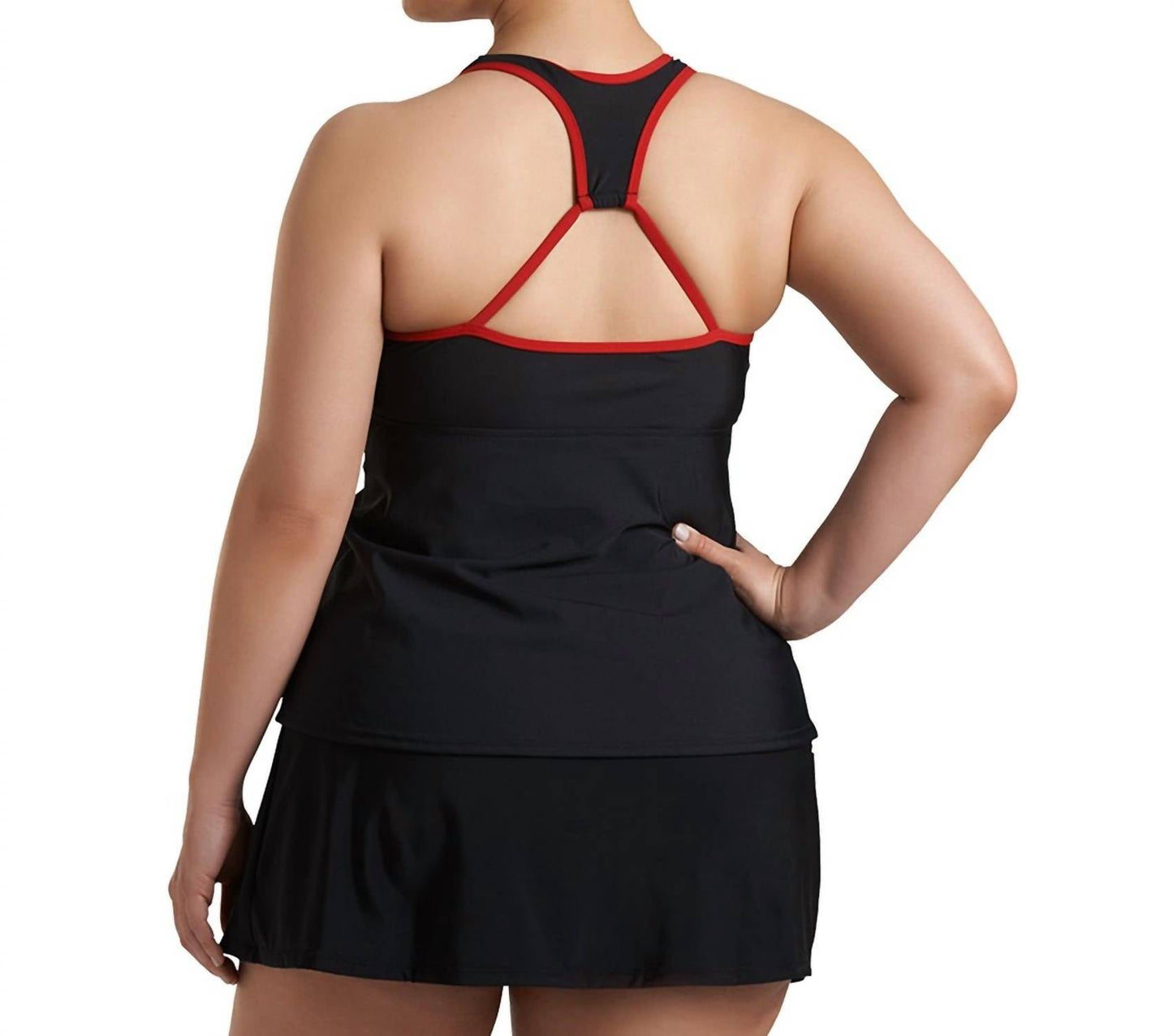 Always For Me - Plus Size Charlie Surplice Tankini Top