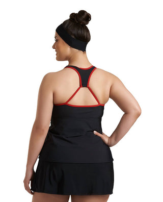 Always For Me - Plus Size Charlie Surplice Tankini Top