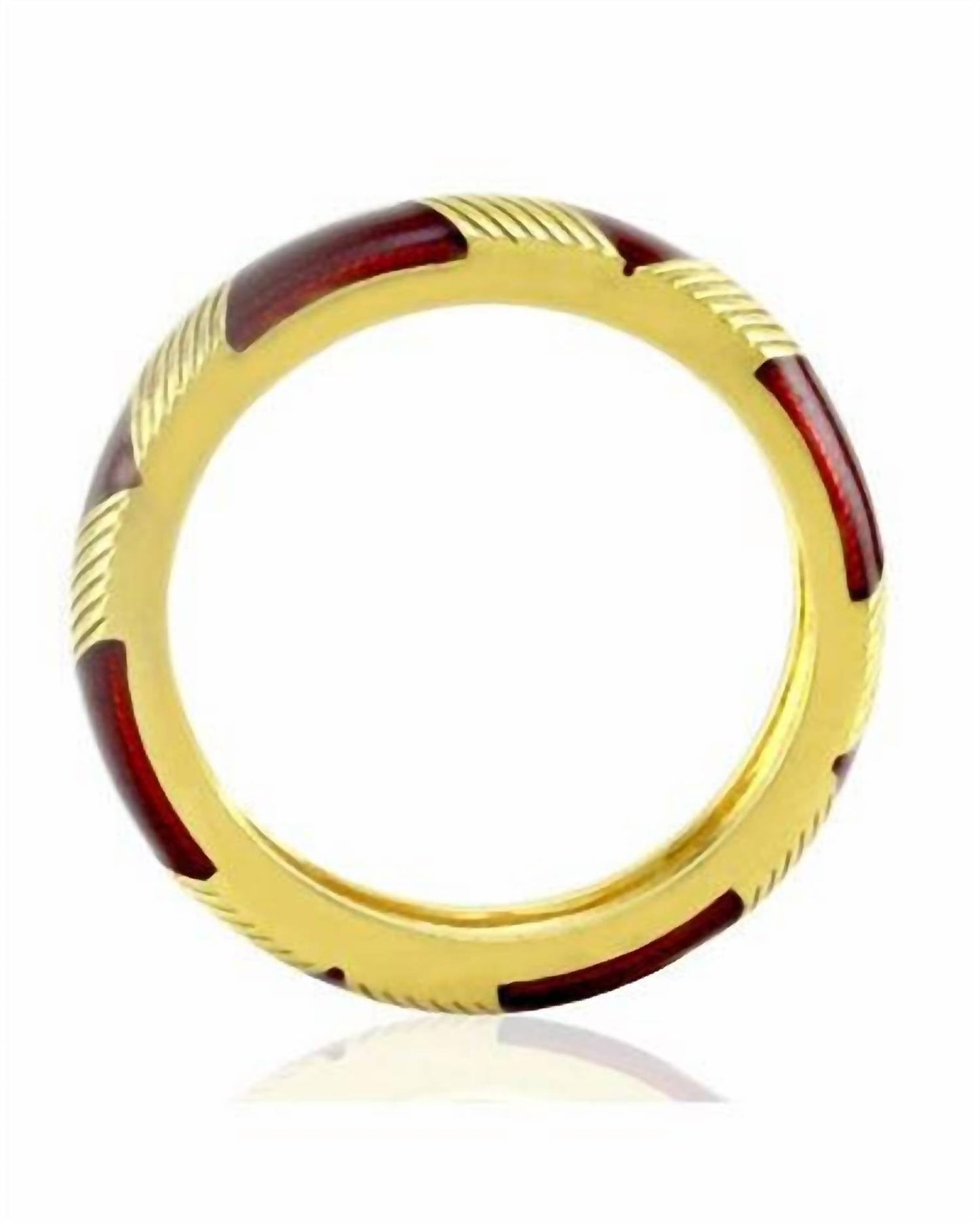Hidalgo - Red Enamel Ring - Size 7