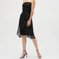 Joseph Ribkoff - Foiled Mesh Strapless Dress