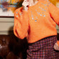 Molly Bracken - Rhinestone Accent Collar Sweater