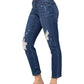 Judy Blue - High Waisted Distressed Jeans