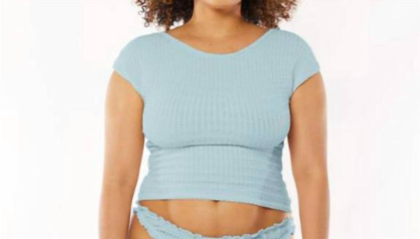 Find Me Now - Plush Backless Tee Top