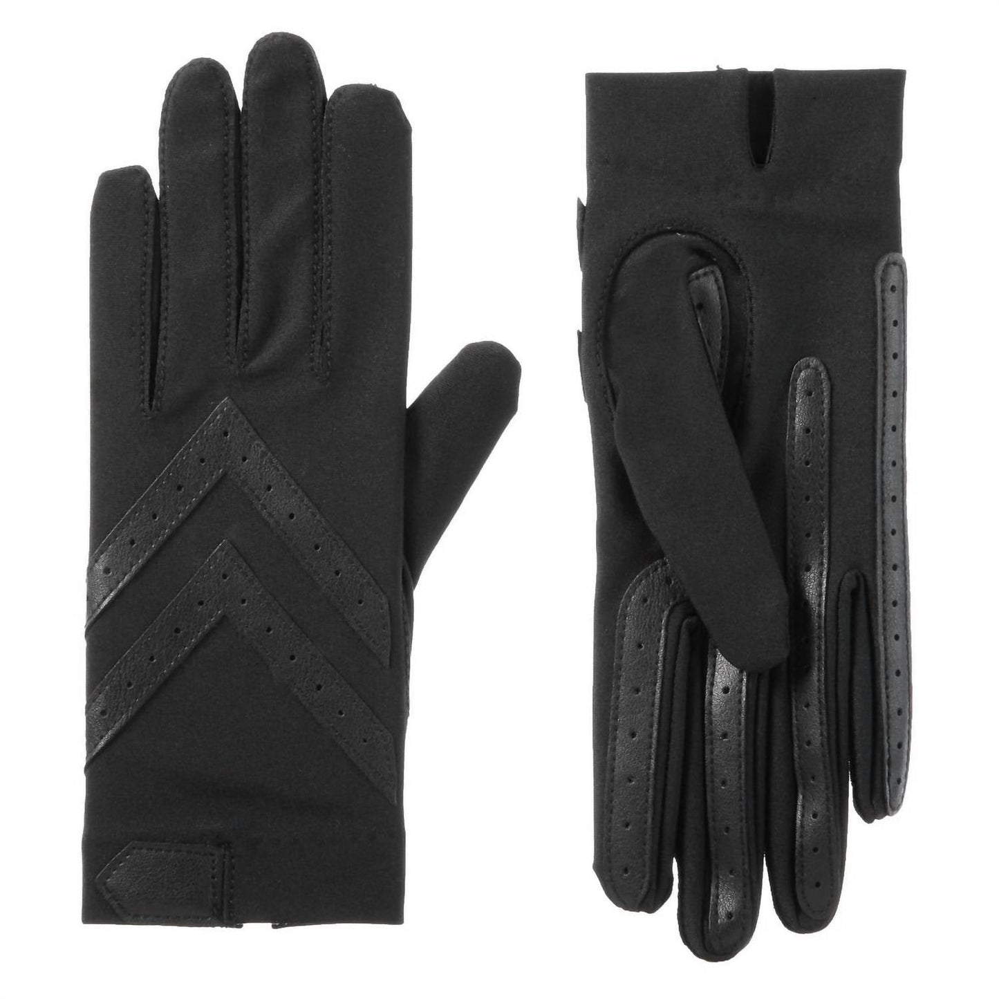 Isotoner - Women's SmartDRI Chevron Shortie Touchscreen Gloves