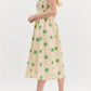 Entro - Polka Dot Strapless Midi Dress