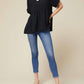 Entro - Textured Babydoll Top - Plus Size