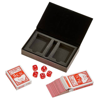 Creative Gifts International - Leatherette 2 Card Deck Set, 5" X 7.75"