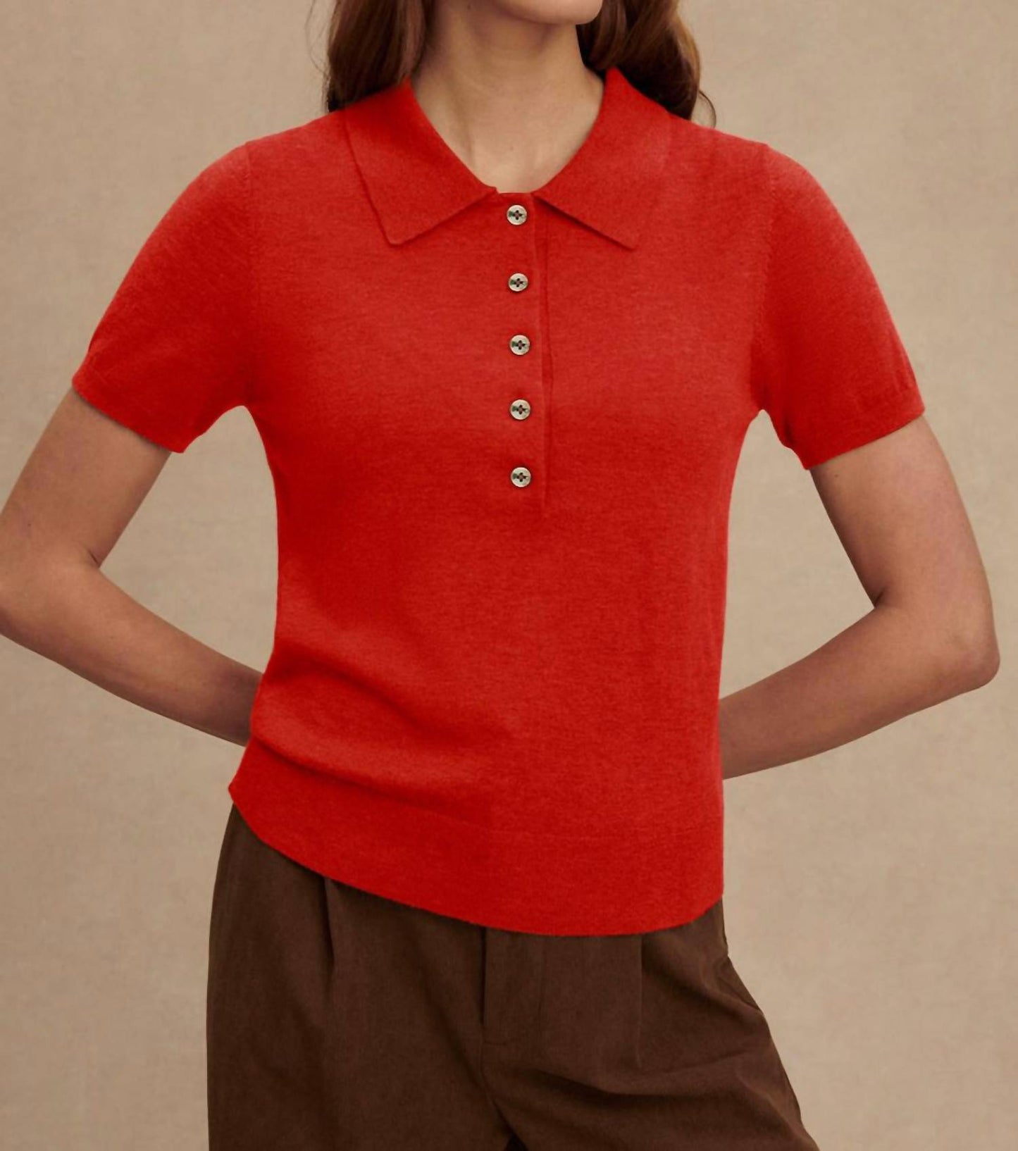 Varley - Toni Polo Knit Tee