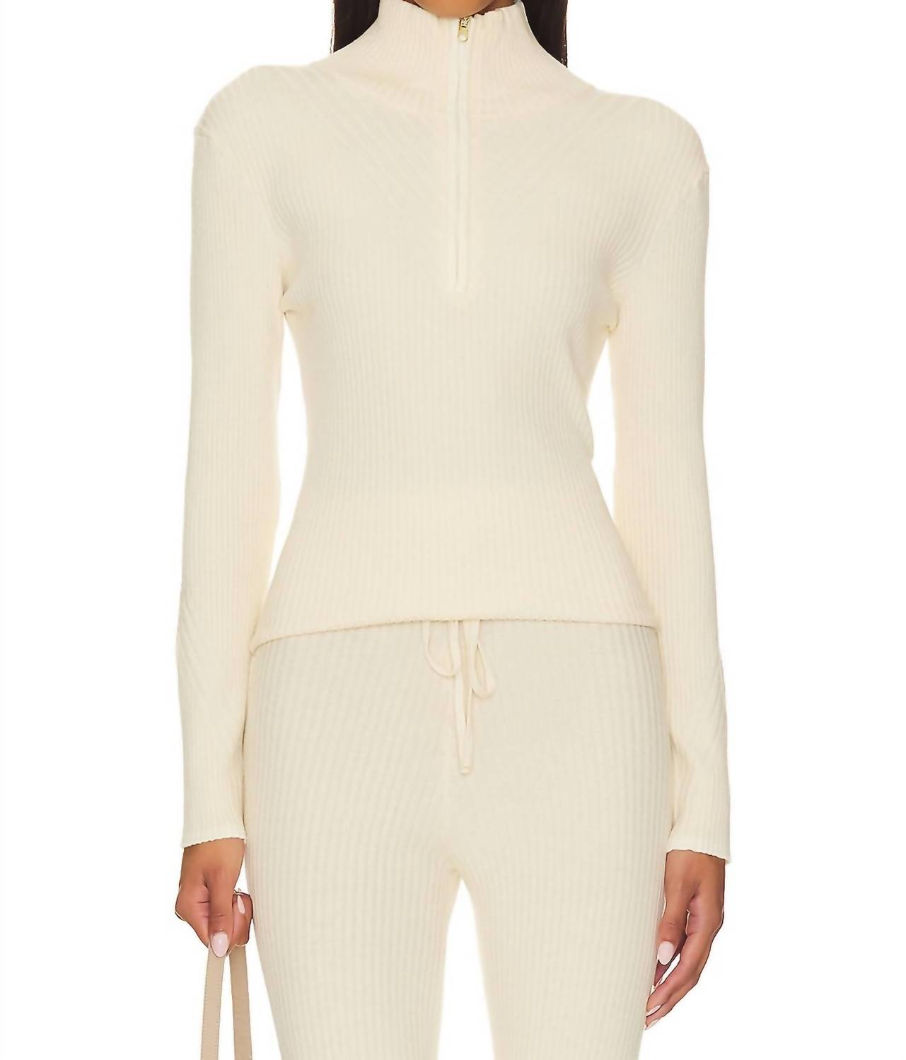 Varley - Demi Half Zip Knit Sweater