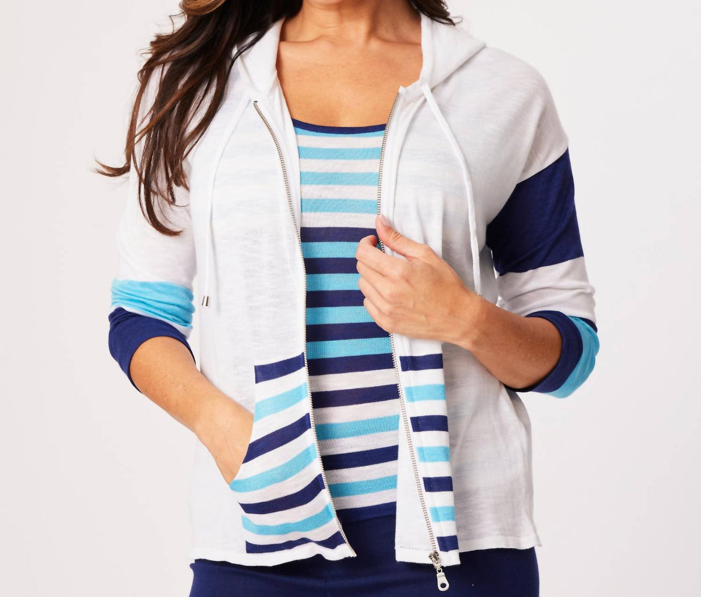French Kyss - Zip Up Hoodie Cardigan